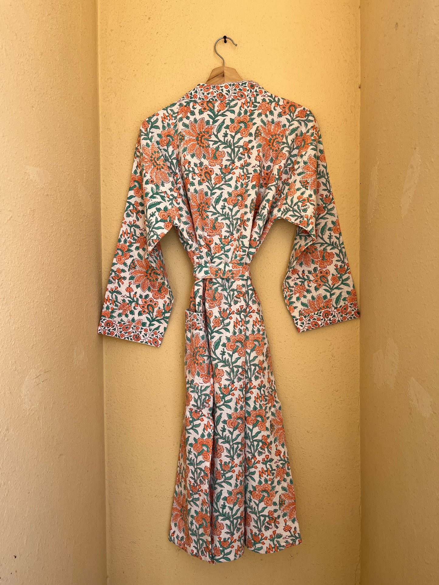 Floral 1013 Waffle Bathrobe – Luxury Spa Robe