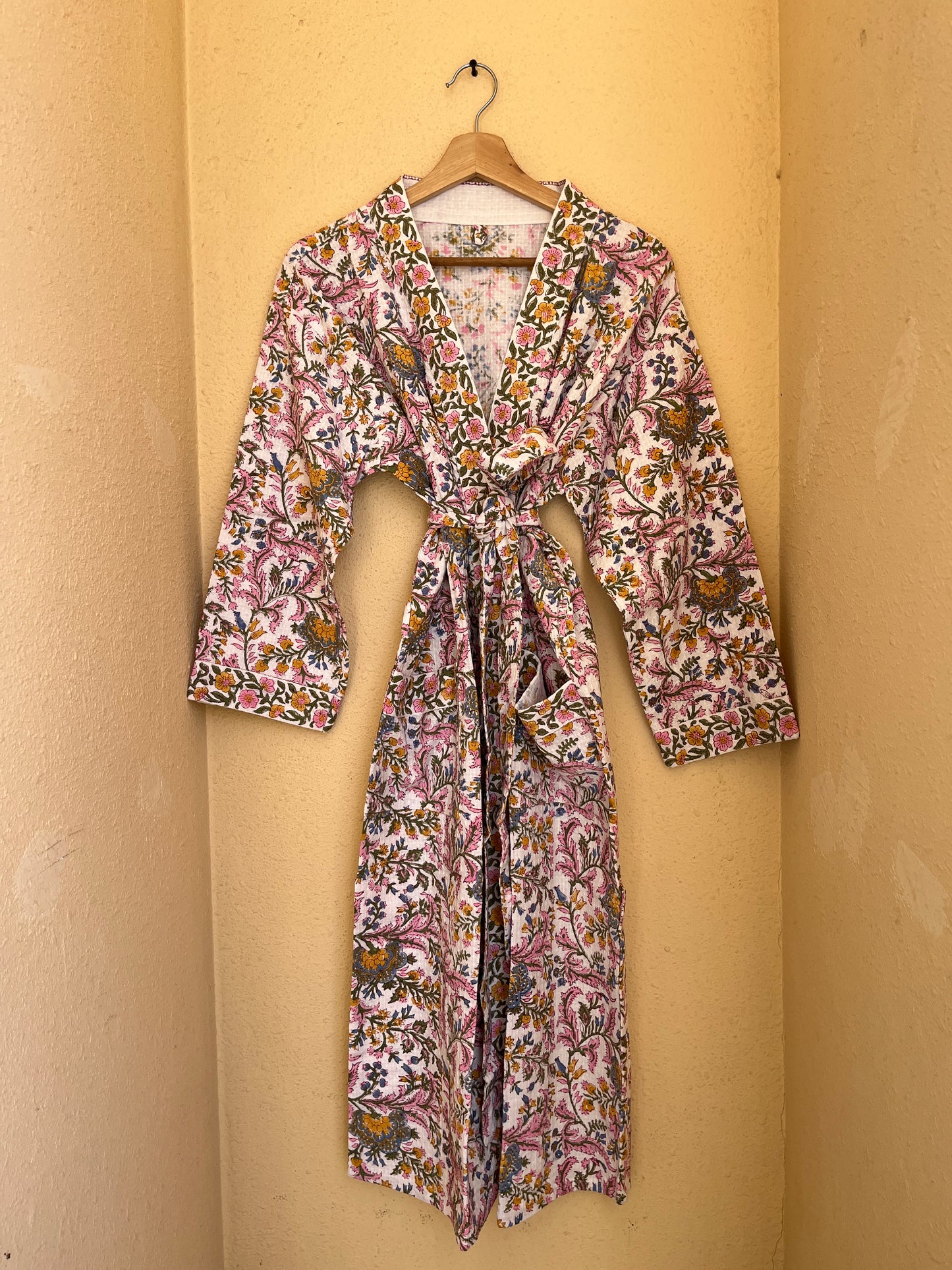 Floral 1015 Waffle Bathrobe – Luxury Spa Robe