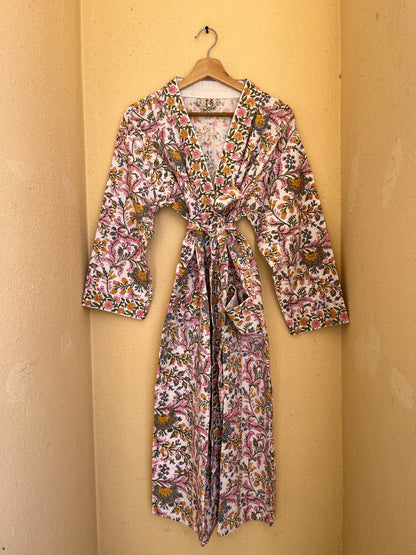 Floral 1015 Waffle Bathrobe – Luxury Spa Robe