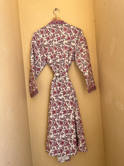 Floral 1017 Waffle Bathrobe – Luxury Spa Robe
