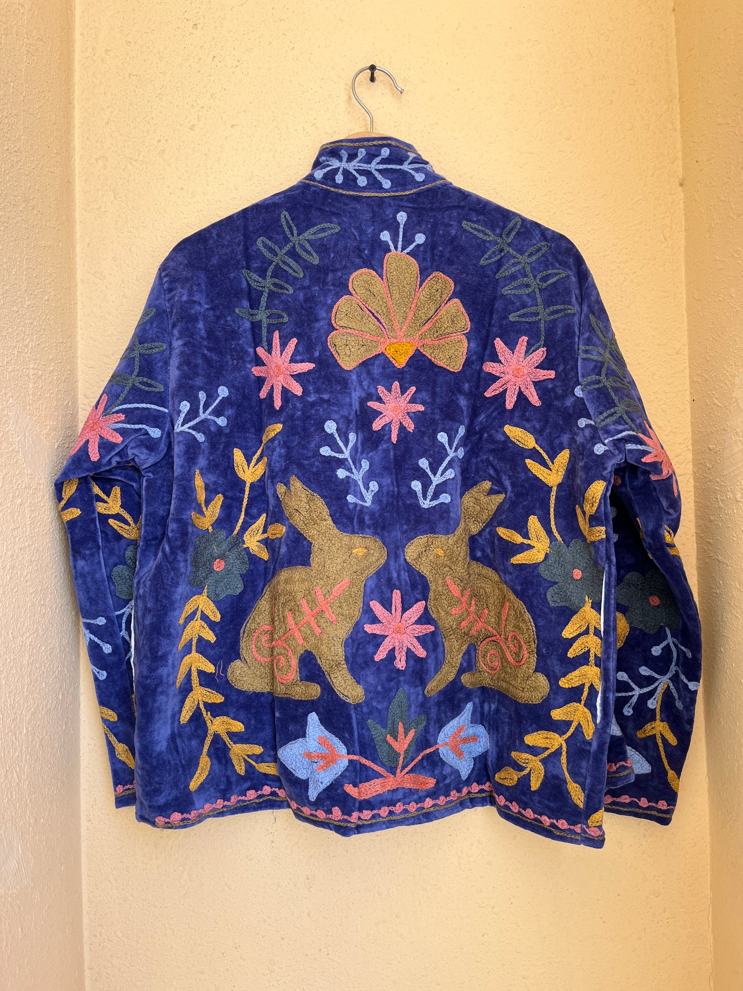 Women's 1026 Suzani Reversible Cotton Jacket – Artistic Embroidered Statement Jacket
