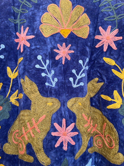Women's 1026 Suzani Reversible Cotton Jacket – Artistic Embroidered Statement Jacket