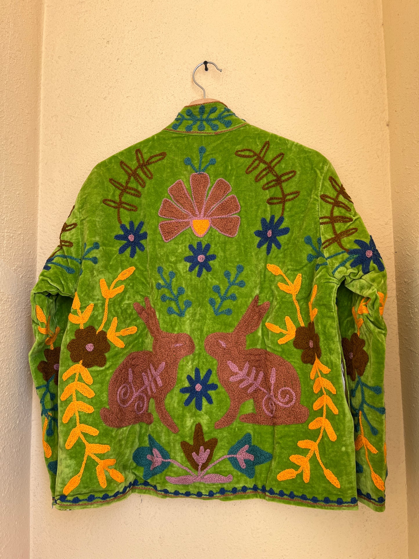 Women's 1031 Suzani Reversible Cotton Jacket – Artistic Embroidered Statement Jacket