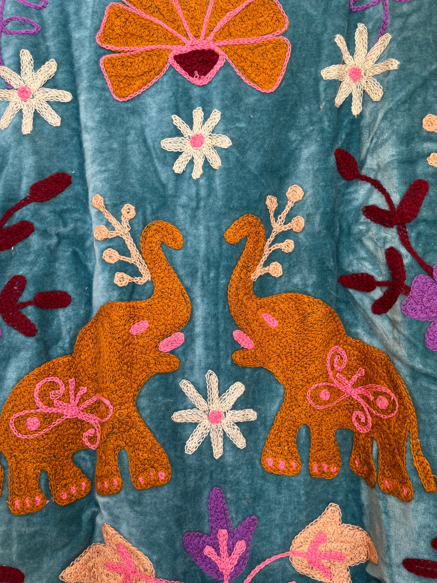 Women's 1047 Suzani Reversible Cotton Jacket – Artistic Embroidered Statement Jacket
