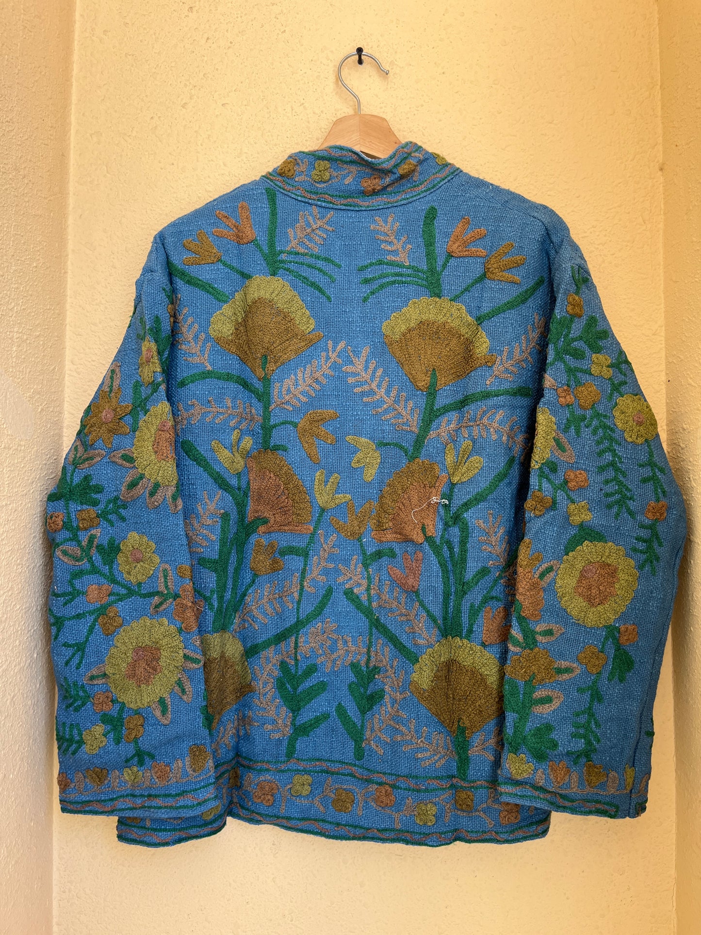 Women's 1049 Suzani Reversible Cotton Jacket – Artistic Embroidered Statement Jacket