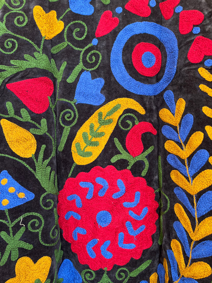 Women's 1071 Suzani Reversible Cotton Jacket – Artistic Embroidered Statement Jacket