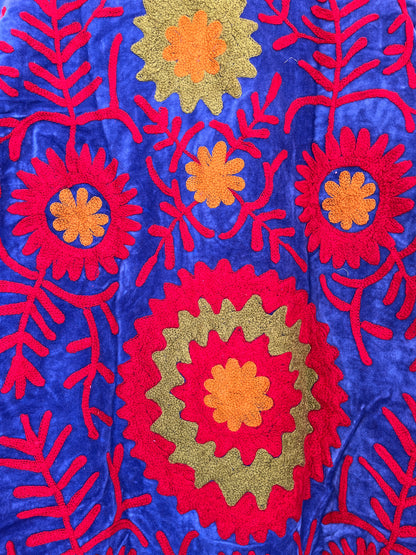 Women's 1073 Suzani Reversible Cotton Jacket – Artistic Embroidered Statement Jacket