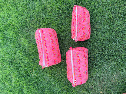 Coral Red Drama – Utility Pouch Pack of 3