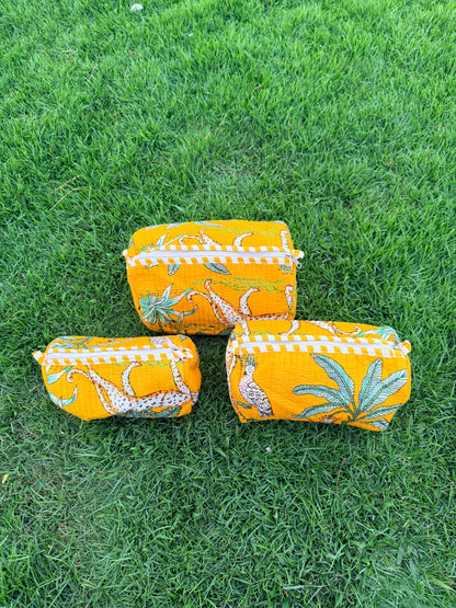 Sunshine Yellow Safari – Utility Pouch Pack of 3
