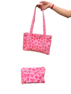 Big Love Energy – Red Heart Quilted Tote Set