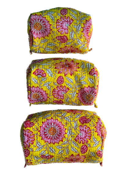 Sunflower Yellow – Utility Pouch Pack of 3