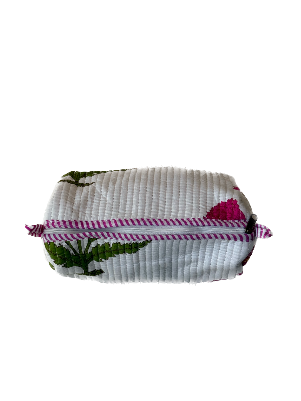 White pink floral – Quilted Utility Pouch Pack of 3