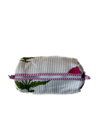 White pink floral – Quilted Utility Pouch Pack of 3