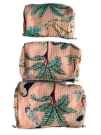 Peach Safari – Quilted Utility Pouch Pack of 3