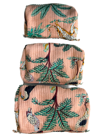 Peach Safari – Utility Pouch Pack of 3