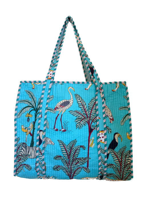 Sky Blue Safari – Wander Tote Bag 18x18