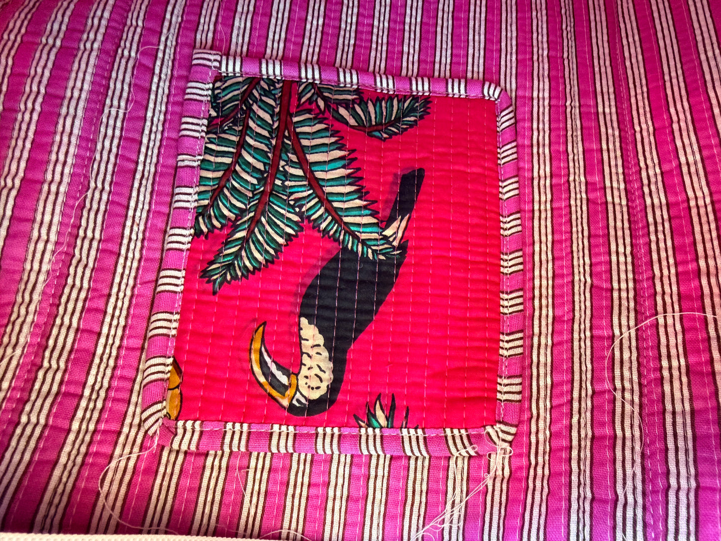 Fuchsia Pink Safari – Wander Tote Bag  18x18
