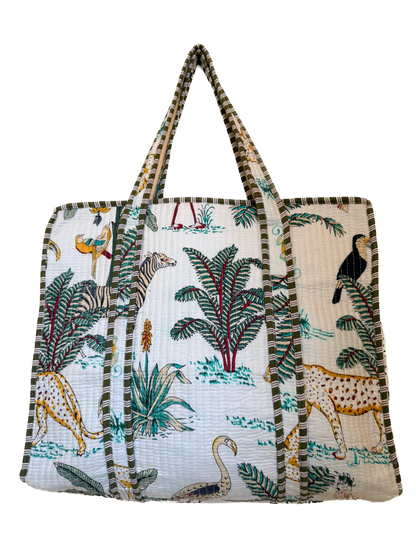 White Safari – Wander Tote Bag 18x18