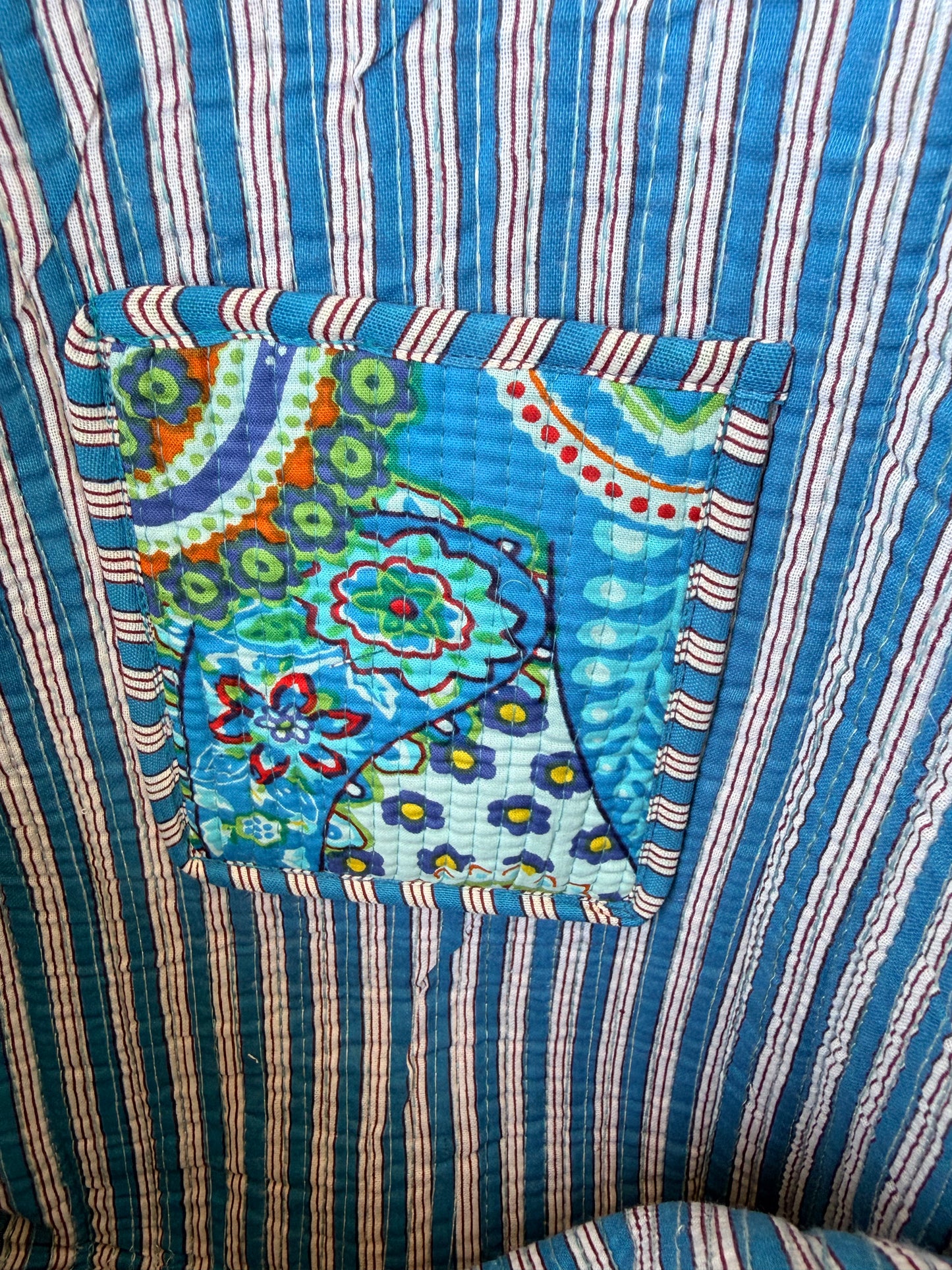 Blue Azure Bloom – Wander Reversible Tote Bag 18x18