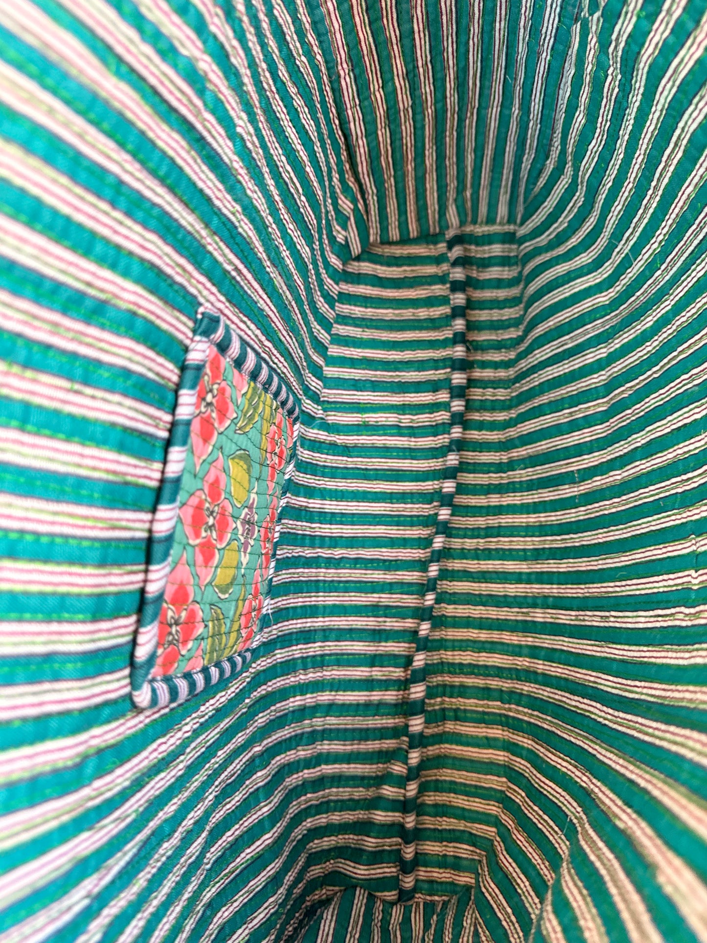 Emerald Green Rouge Bloom – Wander Reversible Tote Bag  18x18