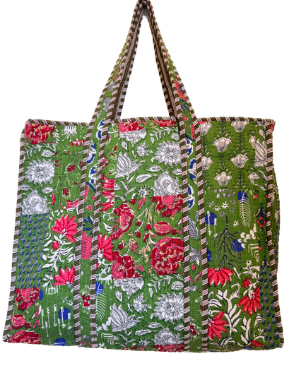 Vintage Green Moss – Wander Tote Bag  18x18