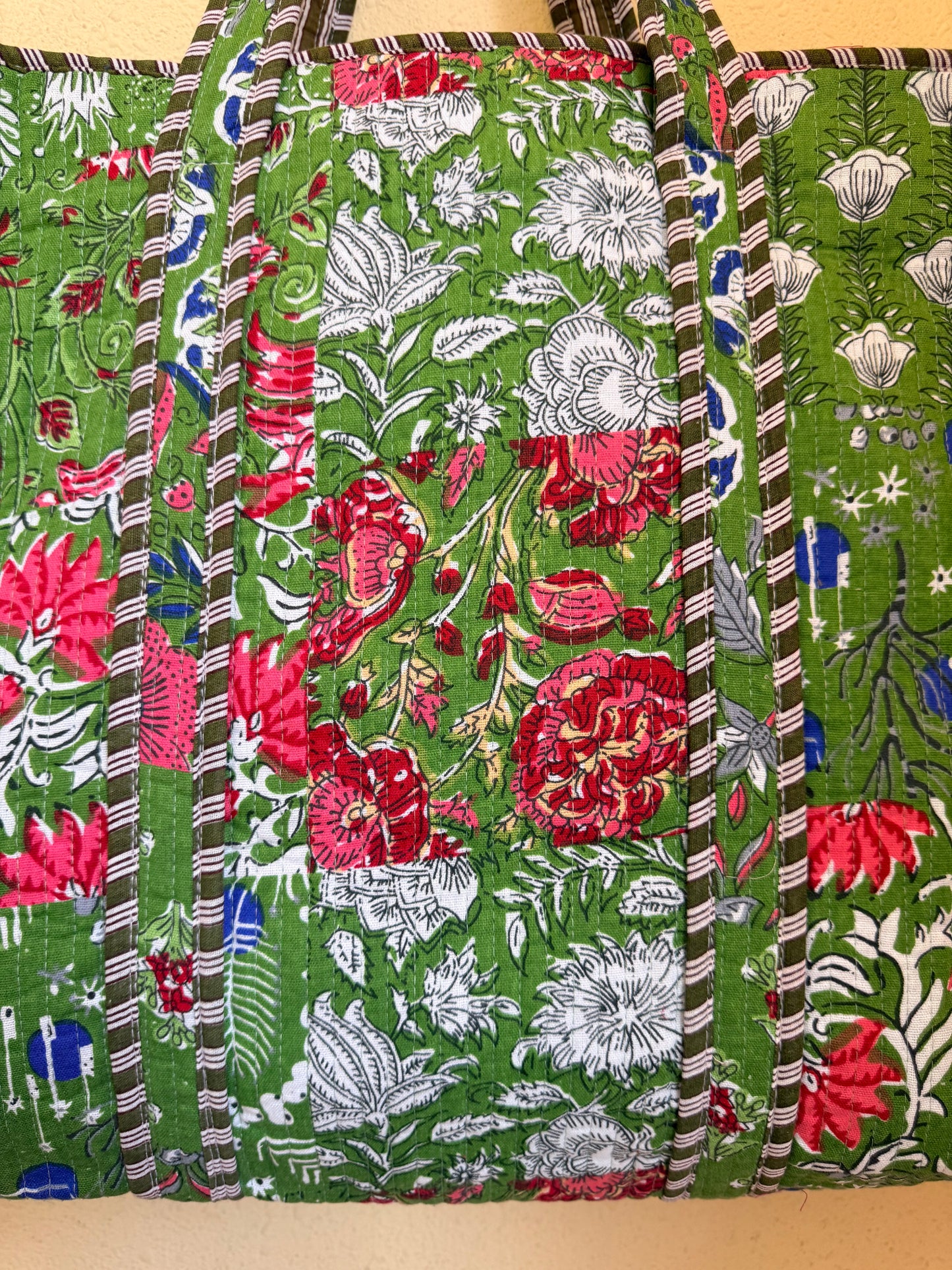 Vintage Green Moss – Wander Tote Bag  18x18