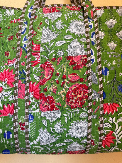 Vintage Green Moss – Wander Tote Bag  18x18