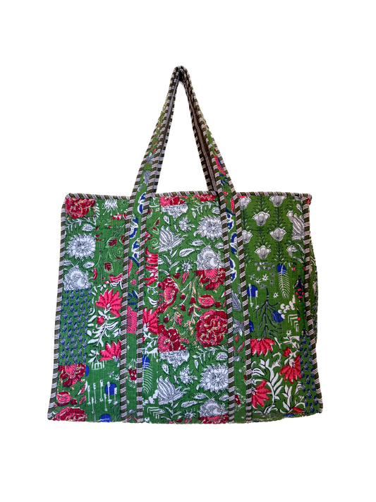 Vintage Green Moss – Wander Tote Bag  18x18