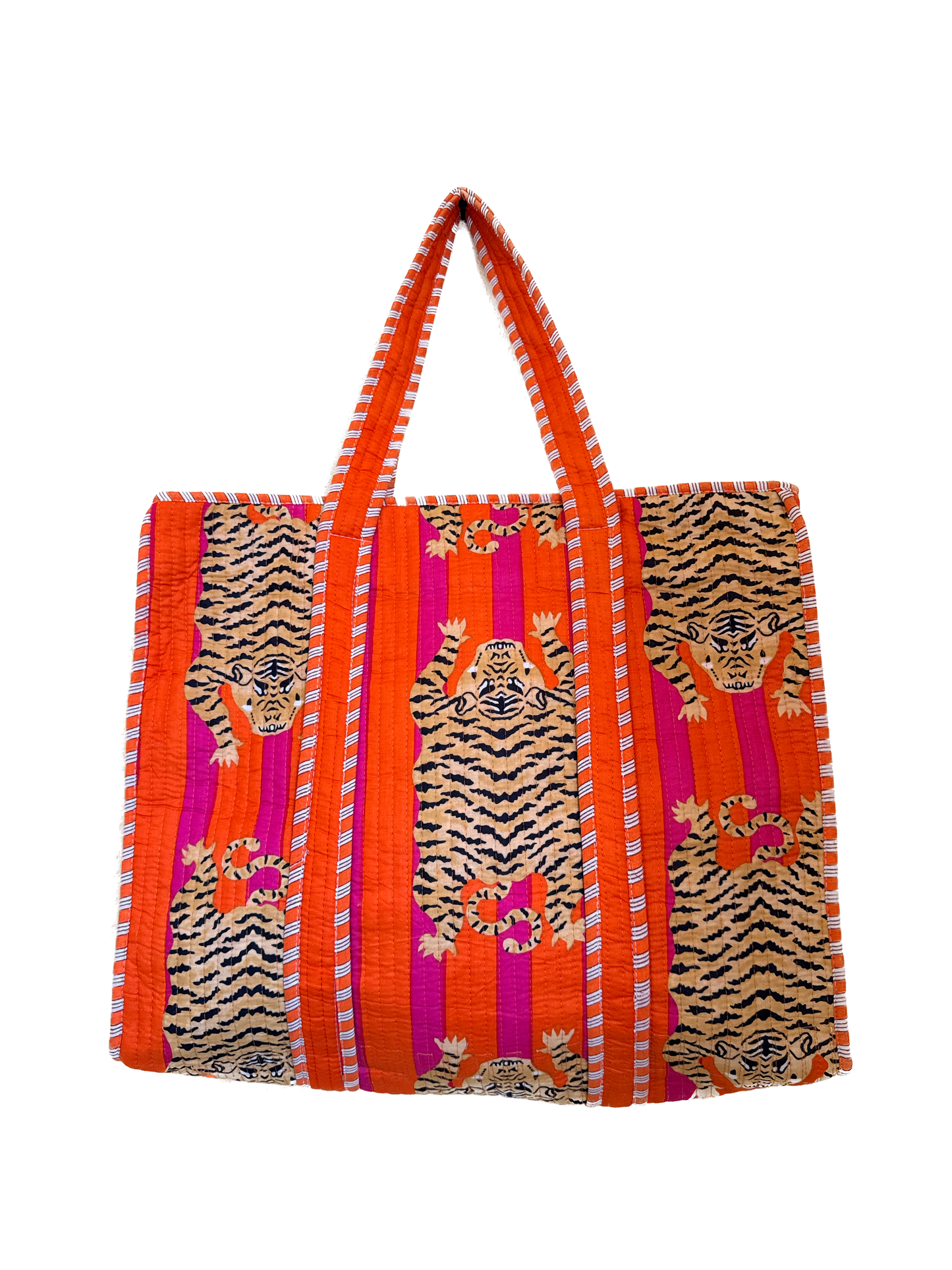 Tiger Orange Tango – Wander Tote Bag  18x18
