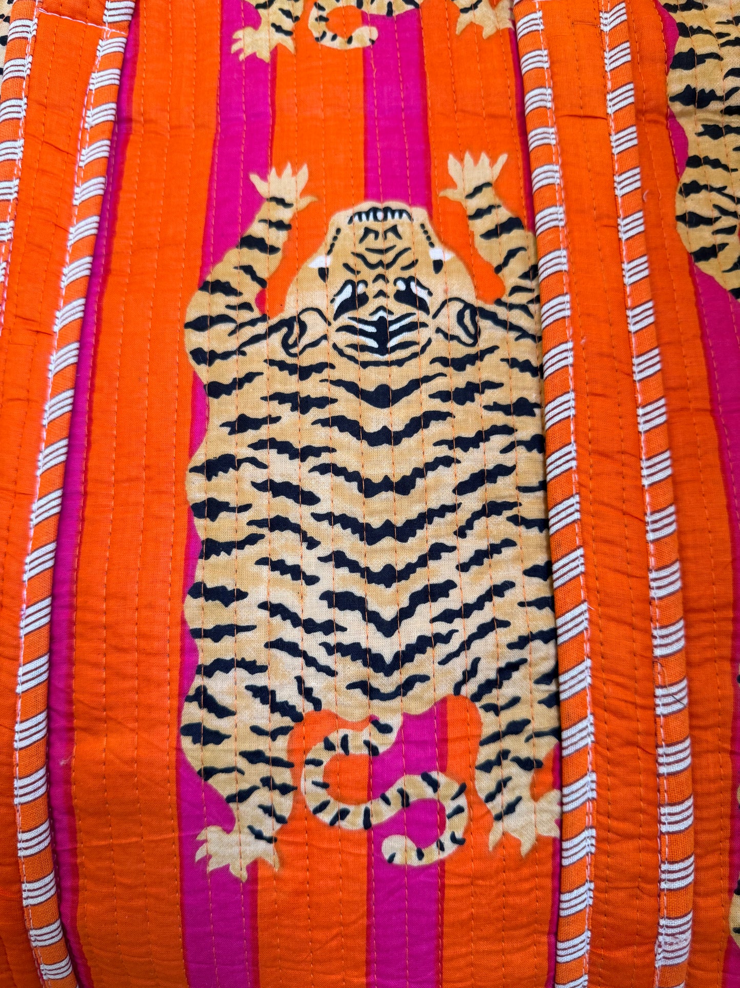 Tiger Orange Tango – Wander Tote Bag  18x18