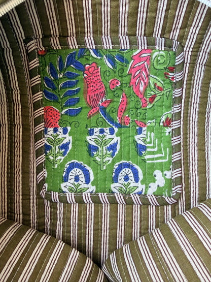 Vintage Green Moss – Wander Tote Bag  18x18