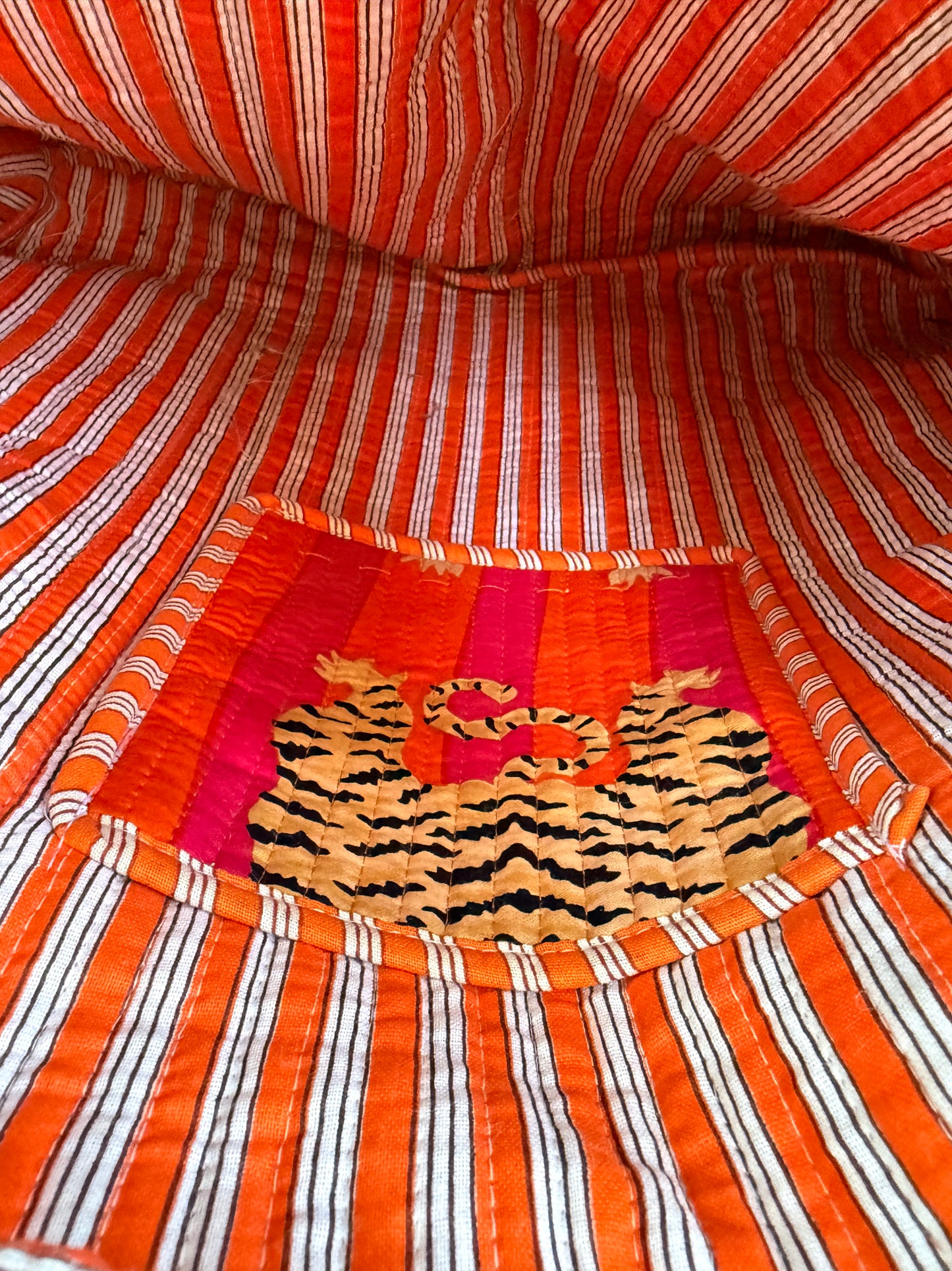 Tiger Orange Tango – Wander Tote Bag  18x18