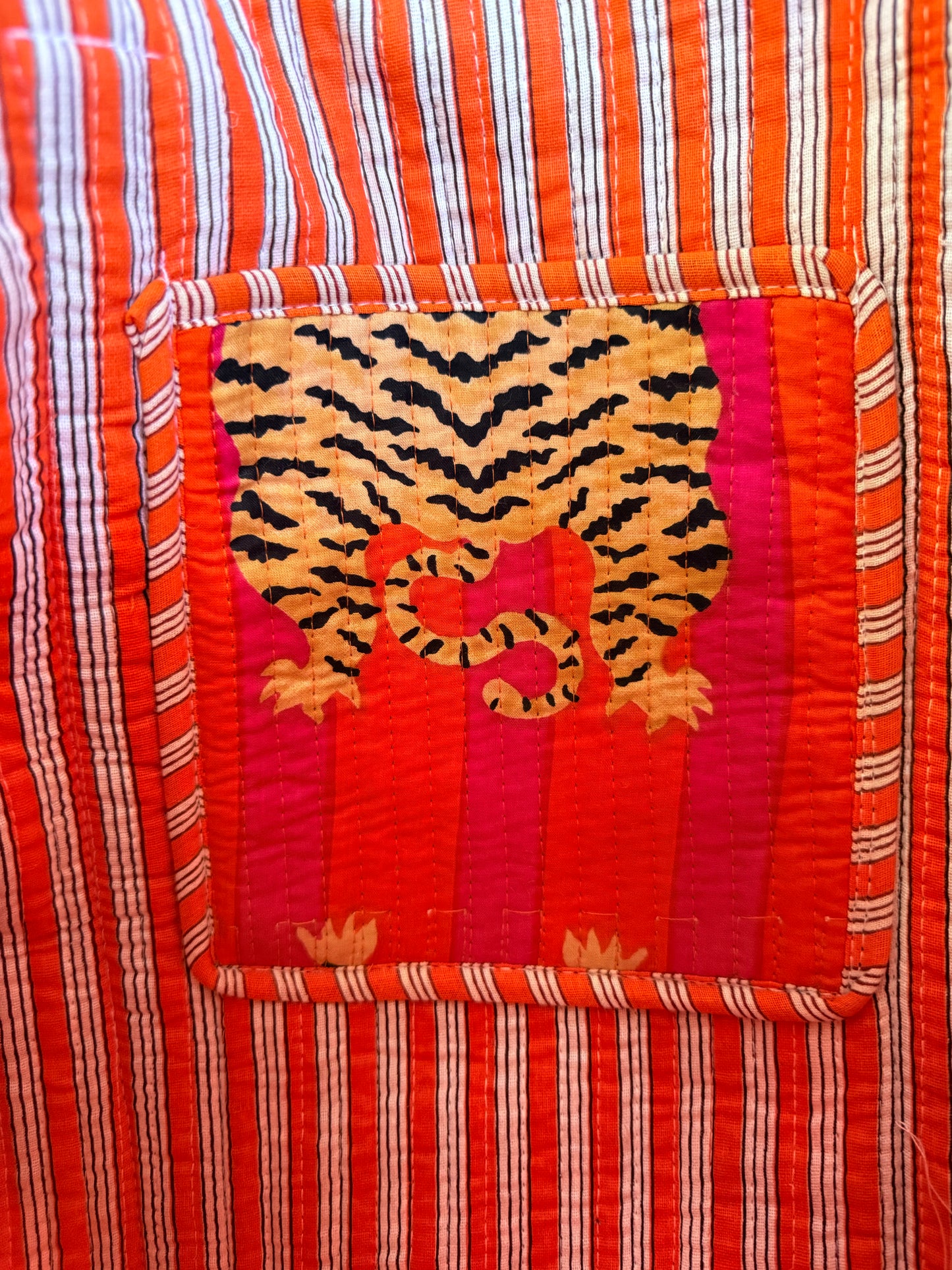 Tiger Orange Tango – Wander Tote Bag  18x18
