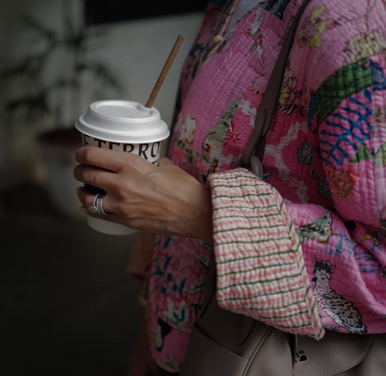 Candy Pink – Patchwork Cotton Quilted Reversible Jacket