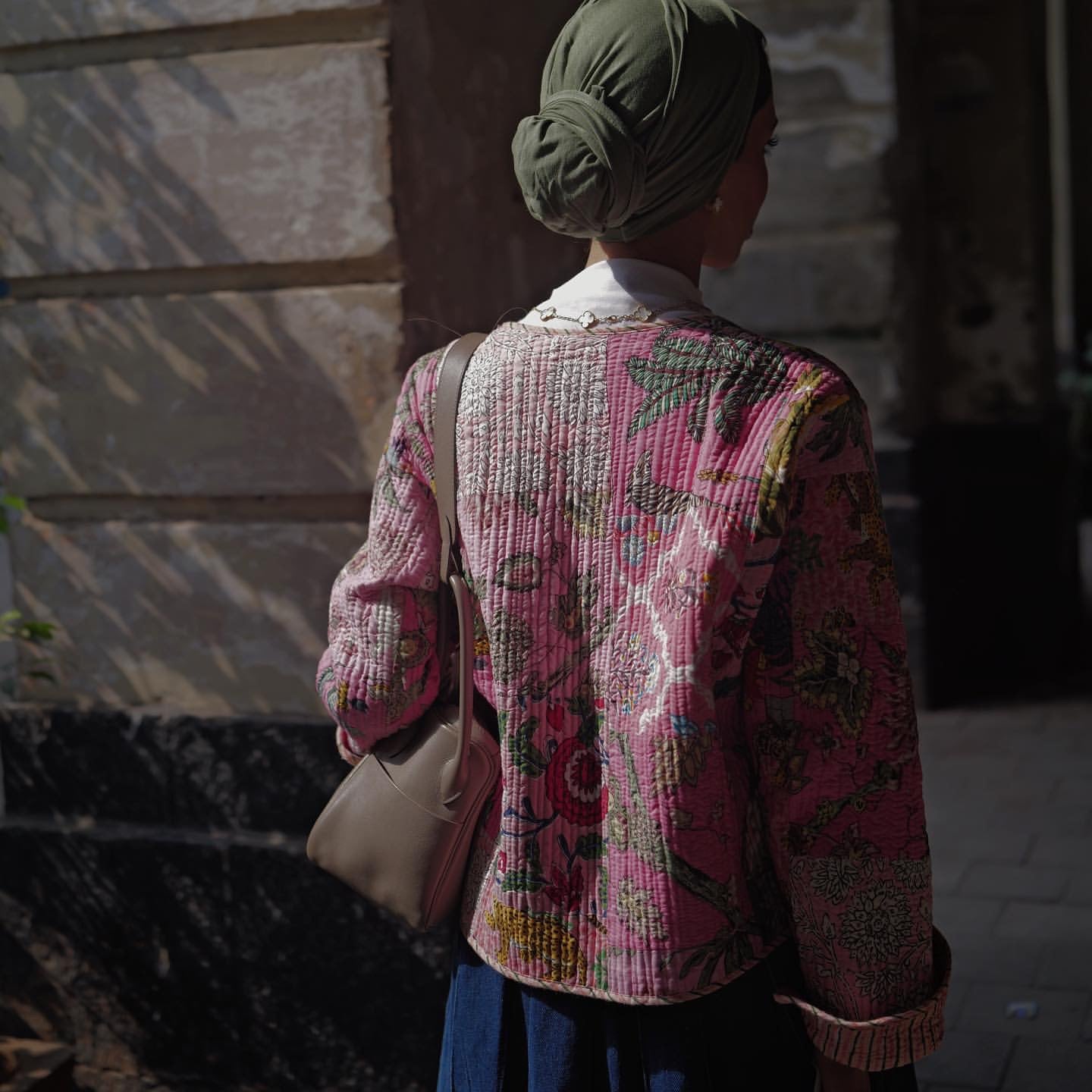 Candy Pink – Patchwork Cotton Quilted Reversible Jacket