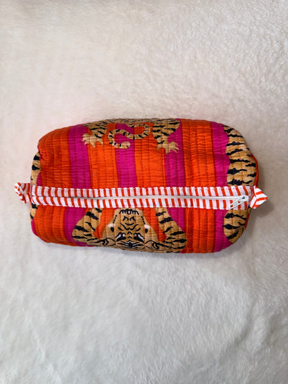 Tiger Tango – Quilted Utility Pouch