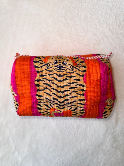 Tiger Tango – Quilted Utility Pouch