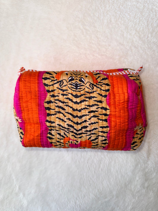 Tiger Tango – Quilted Utility Pouch