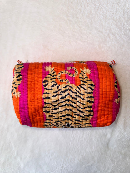 Tiger Tango – Quilted Utility Pouch