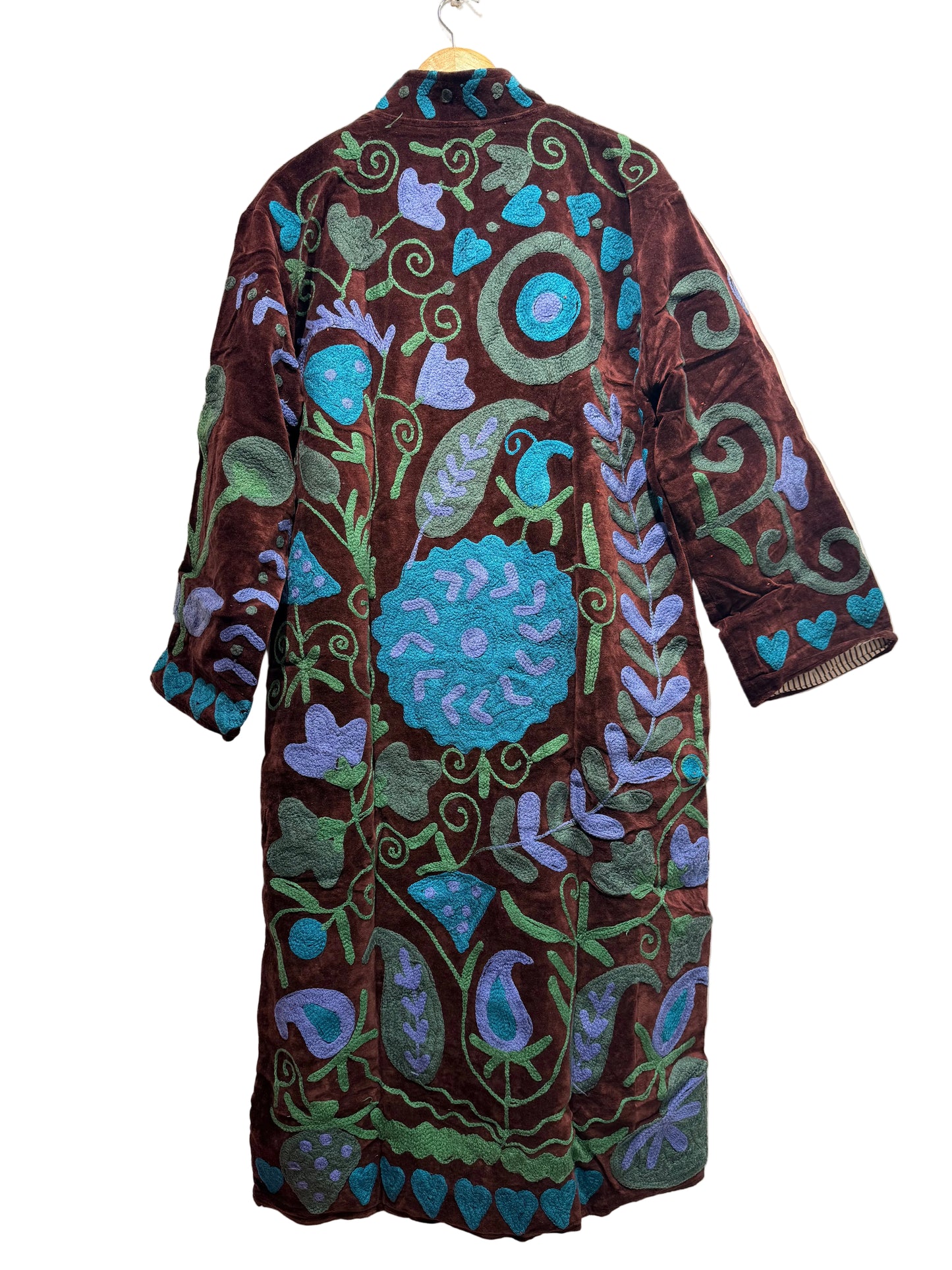 Women's 1011 Suzani Reversible Velvet Jacket – Artistic Embroidered Statement Jacket