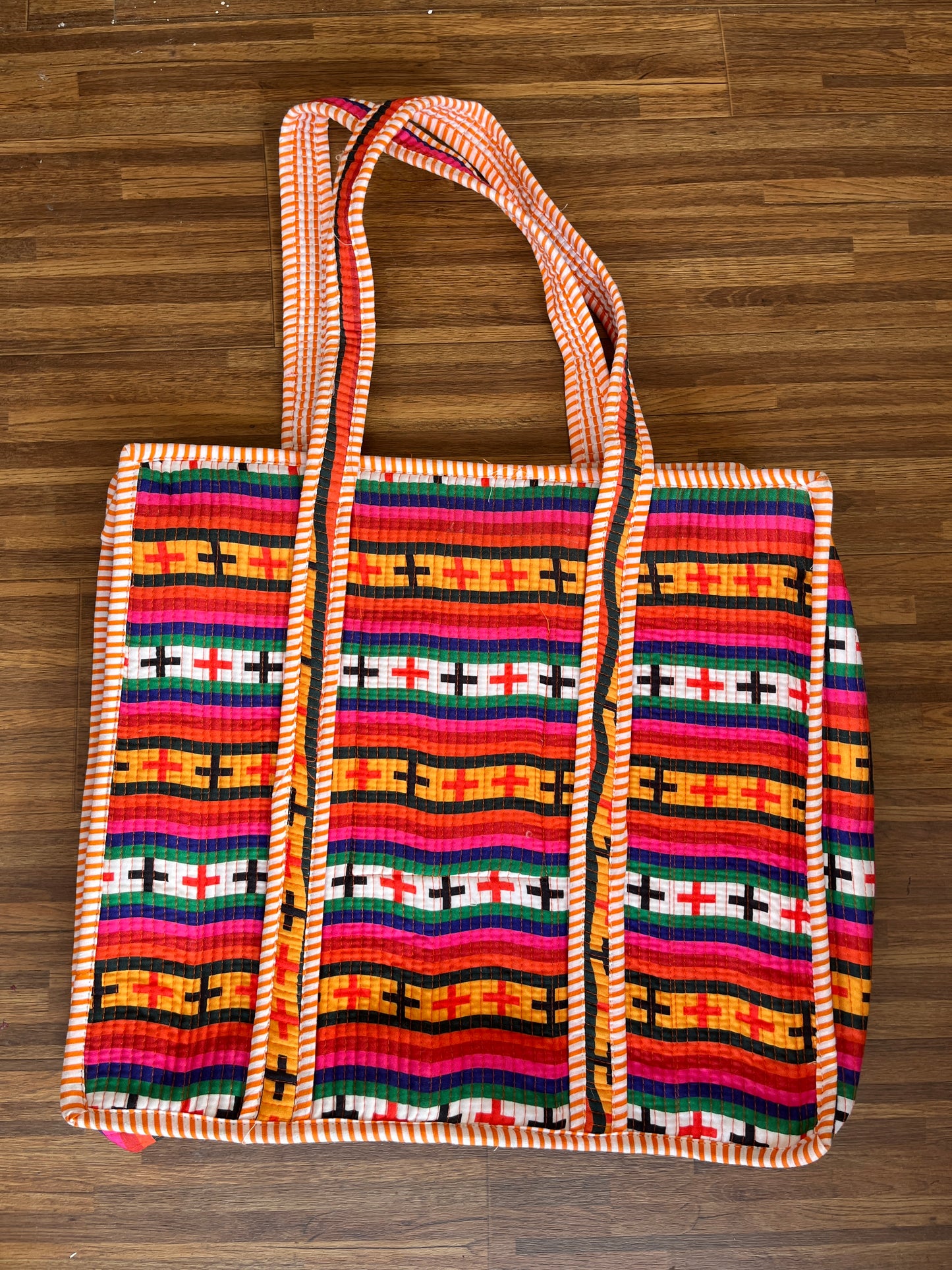 Classic European Stripes - Wander Tote Bag 18x18