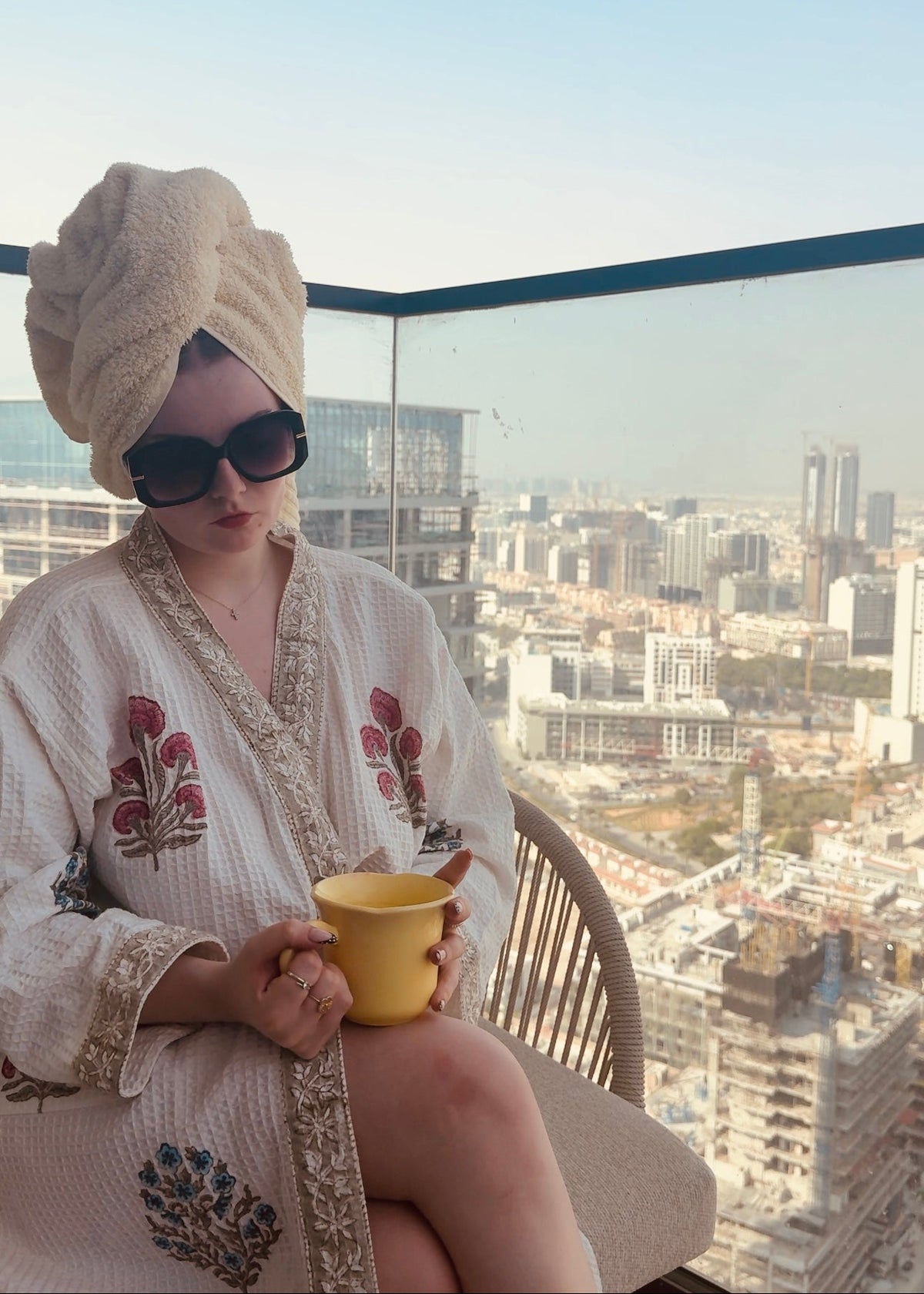 Floral 107 Waffle Bathrobe – Luxury Spa Robe