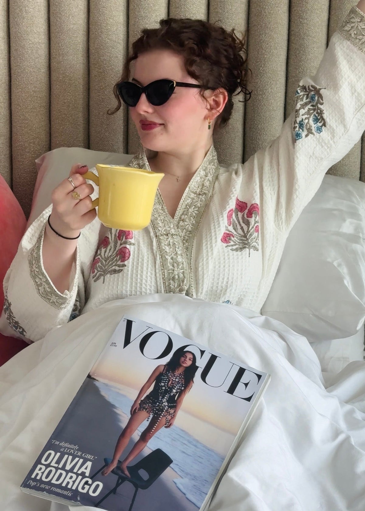 Floral 107 Waffle Bathrobe – Luxury Spa Robe