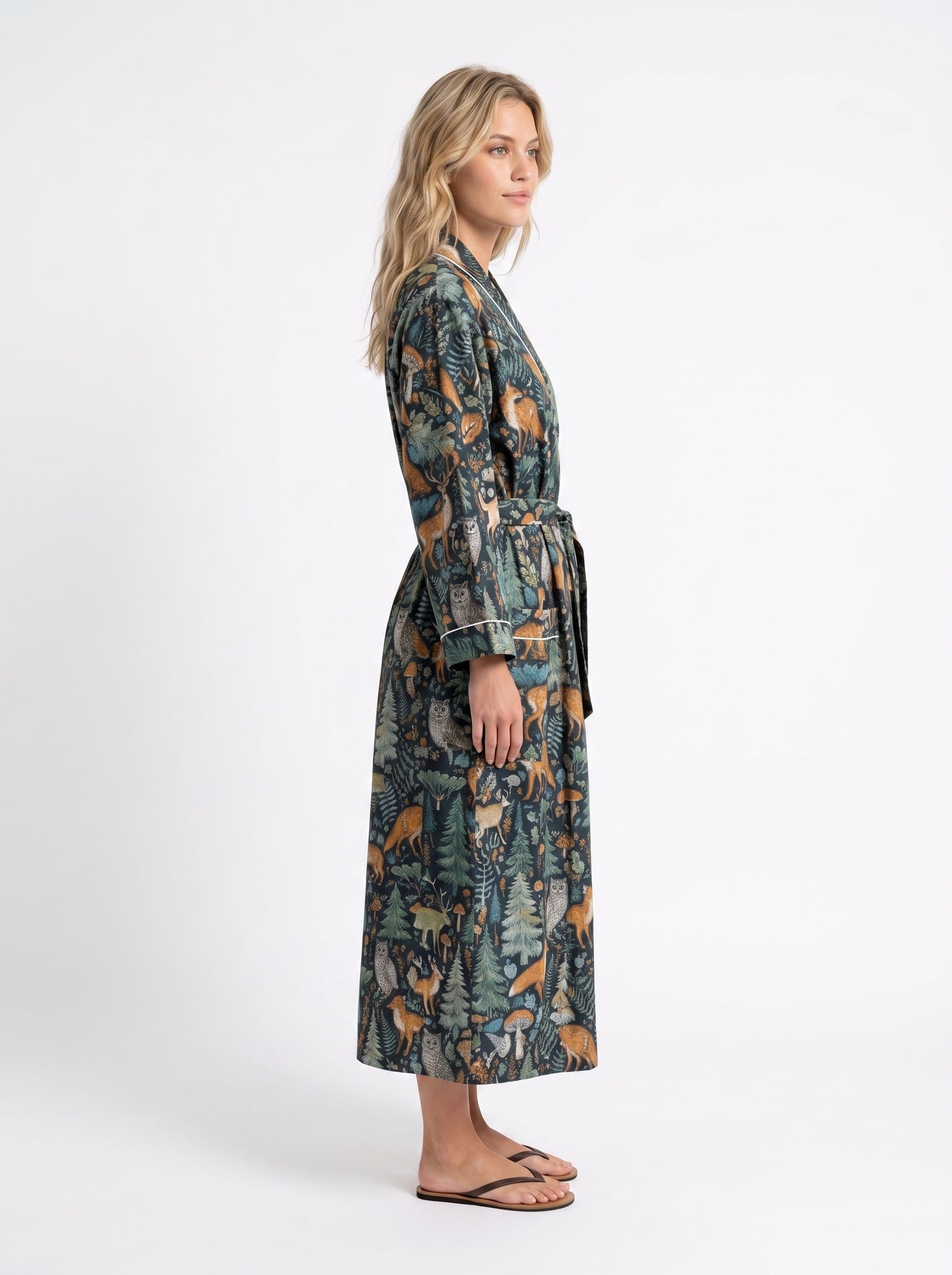 Midnight Black Riot – Women’s Cotton Kimono