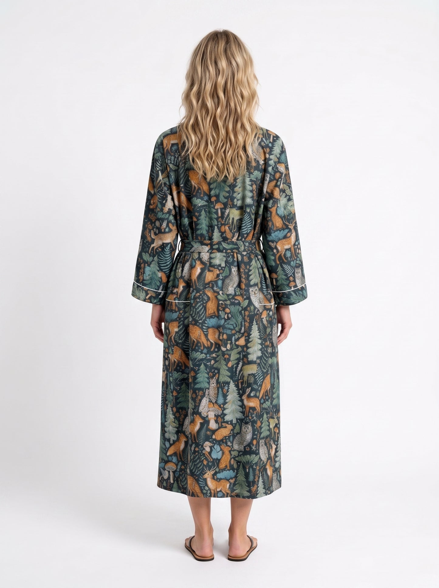 Midnight Black Riot – Women’s Cotton Kimono