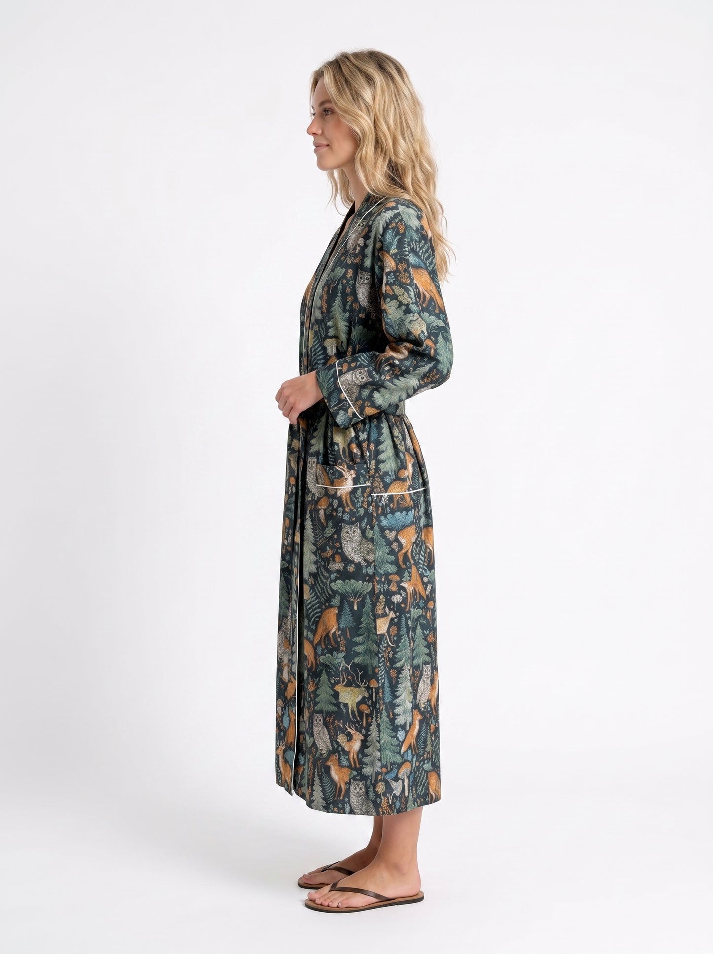 Midnight Black Riot – Women’s Cotton Kimono