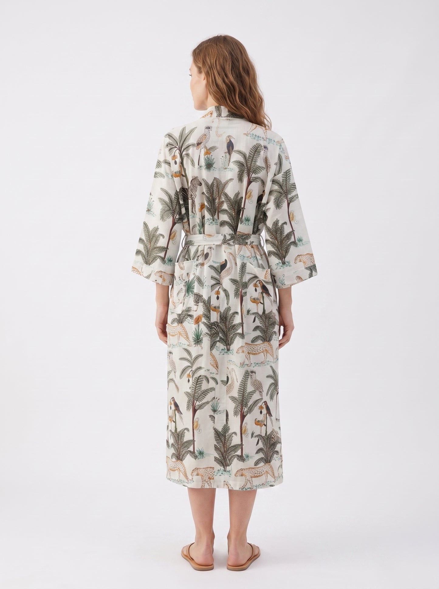 White Safari – Women’s Cotton Kimono