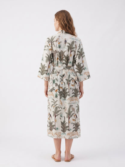White Safari – Women’s Cotton Kimono