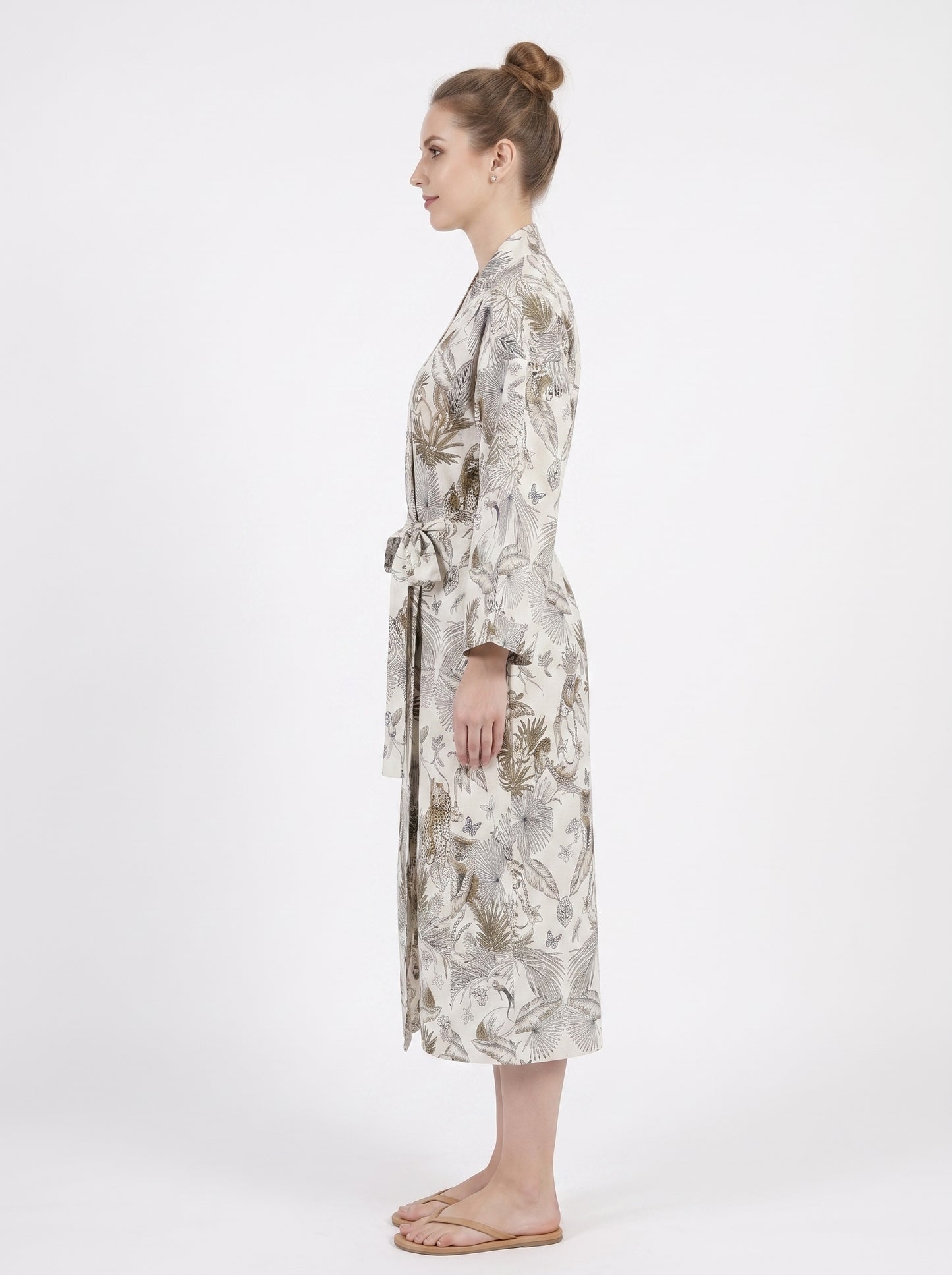 White Jungle – Women’s Cotton Kimono