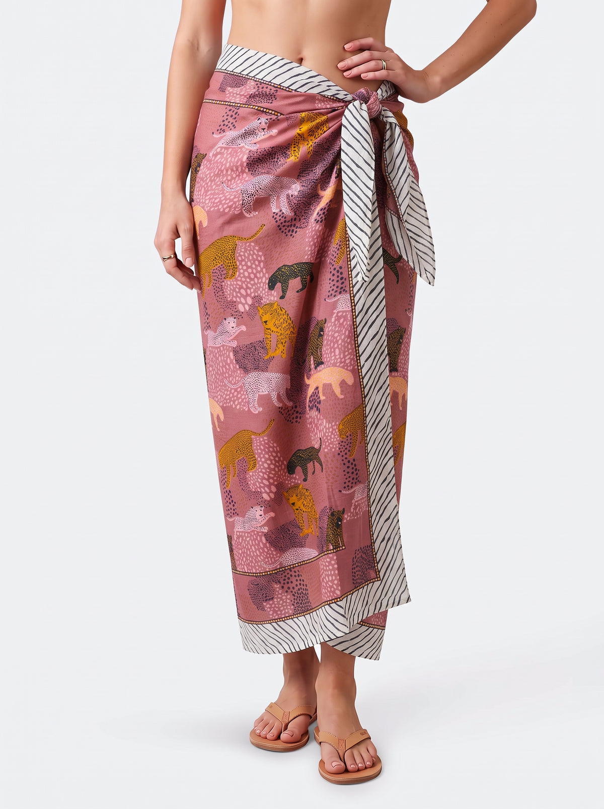 Tropical Plum Crush Sarong - Beach Cover